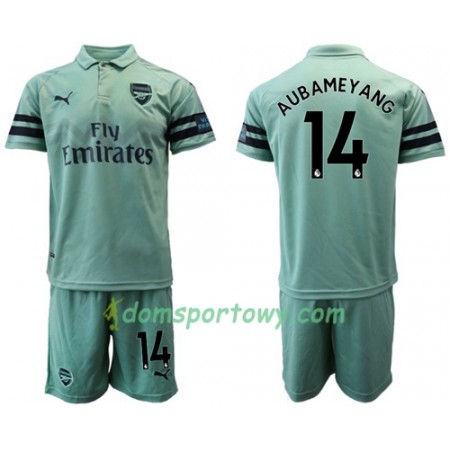 Koszulka Arsenal Aubameyang 14 Dziecięcy Trzeci Koszulki Piłkarskie 2018-2019 Krótki Rękaw